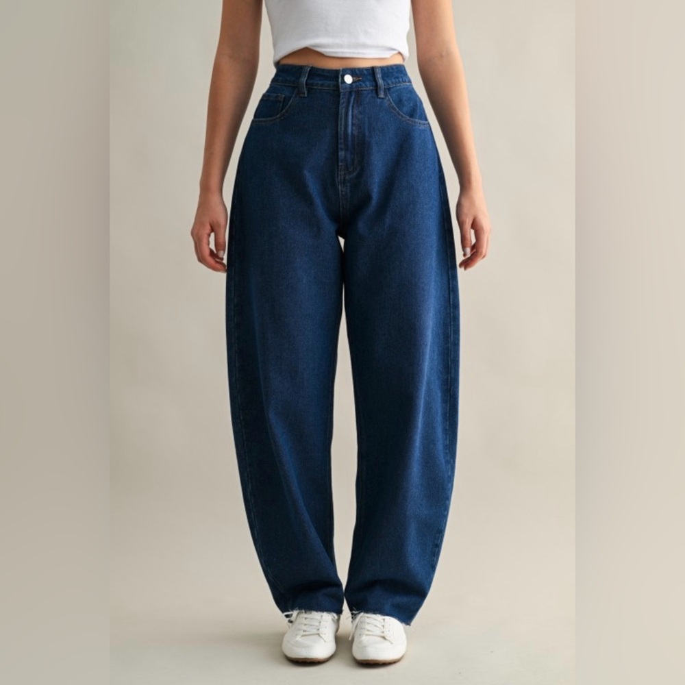 Classic Blue Women's Jeans barrel luvee